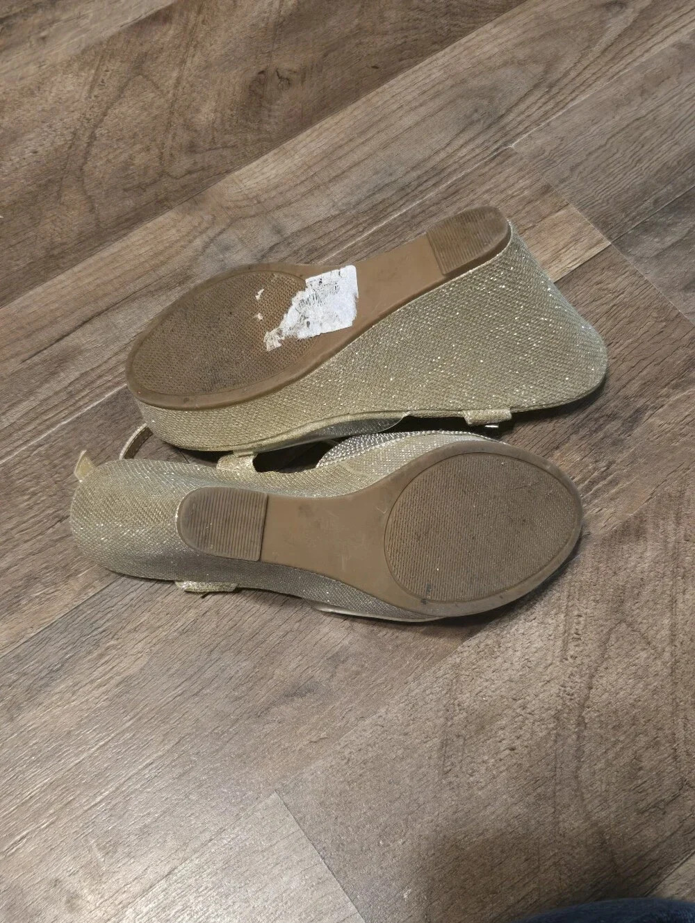 Sugar Gold Wedge Heels